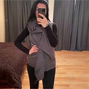 Brand New All Saints Draped Vest Jacket